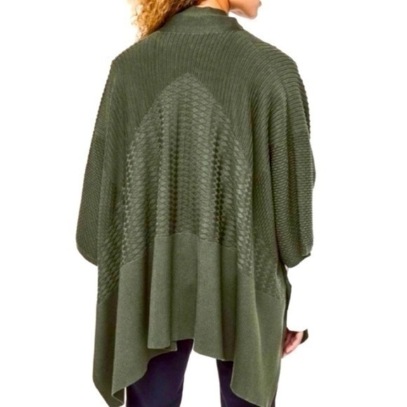 Lululemon Cashmere Wrap Cardigan Green Cozy Winter Sweater - Picture 1 of 16